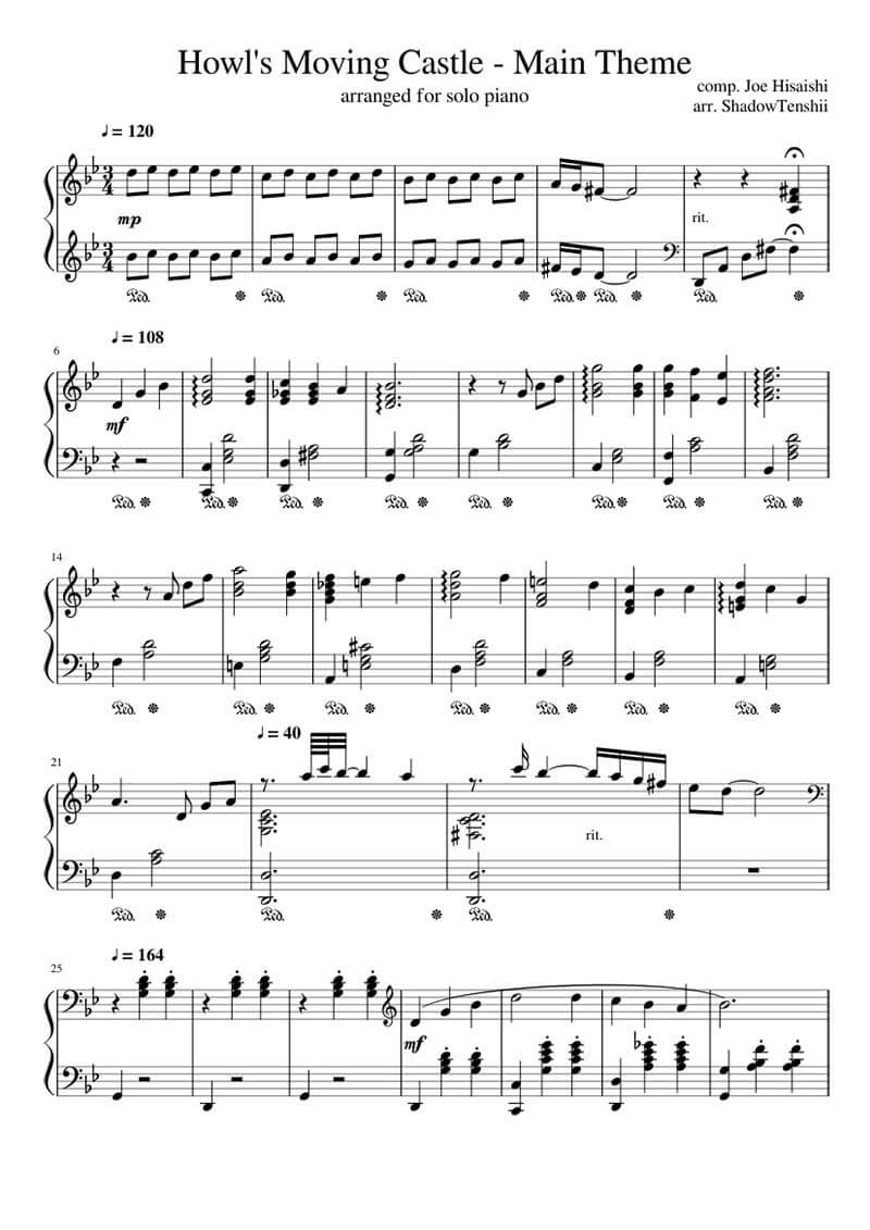 piano-sheet-merry-go-round-of-life-1