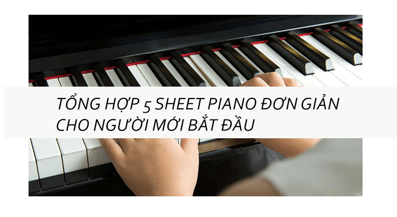 Sheet Piano Dễ Tập Cho Người Mới Bắt Đầu