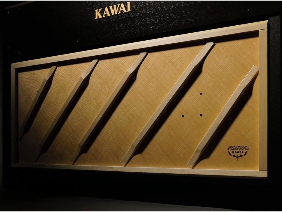 Bảng soundboard trên piano Kawai