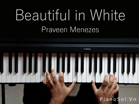 SHEET PIANO – BEAUTIFUL IN WHITE