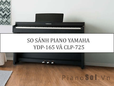 SO SÁNH PIANO YAMAHA YDP-165 VÀ CLP-725