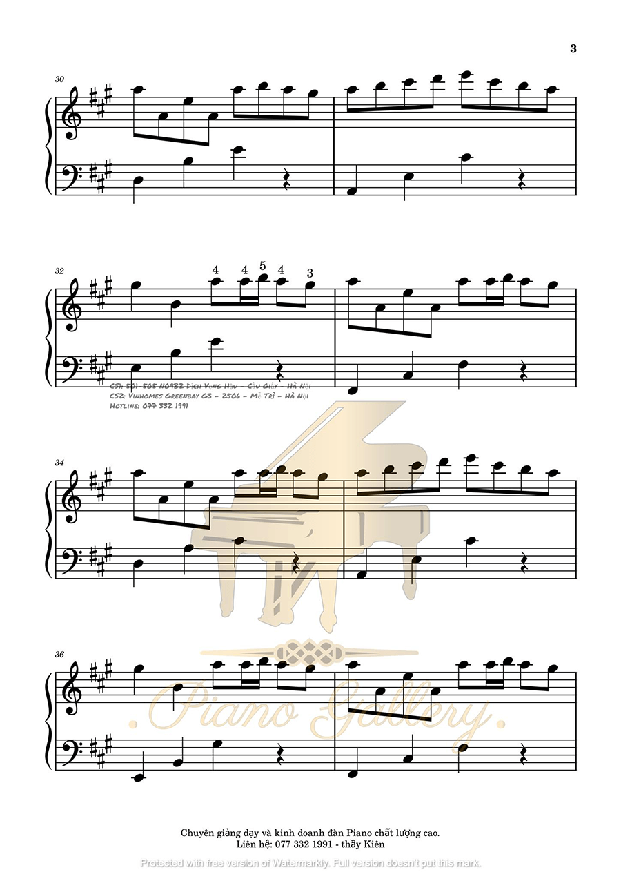 sheet piano River Flows In You trang 3