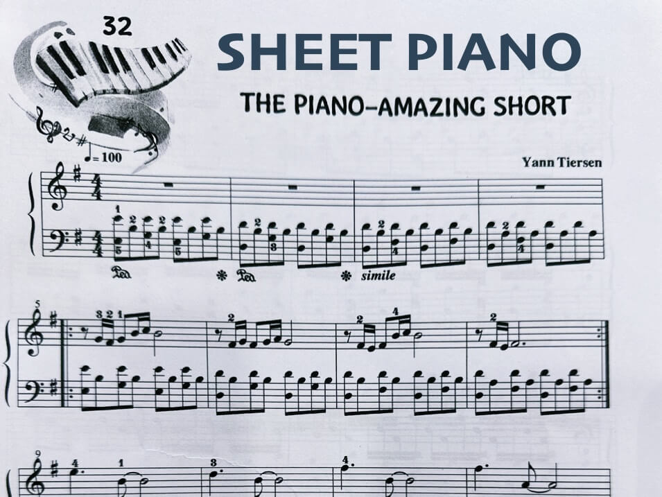 THE PIANO AMAZING SHORT | SHEET PIANO