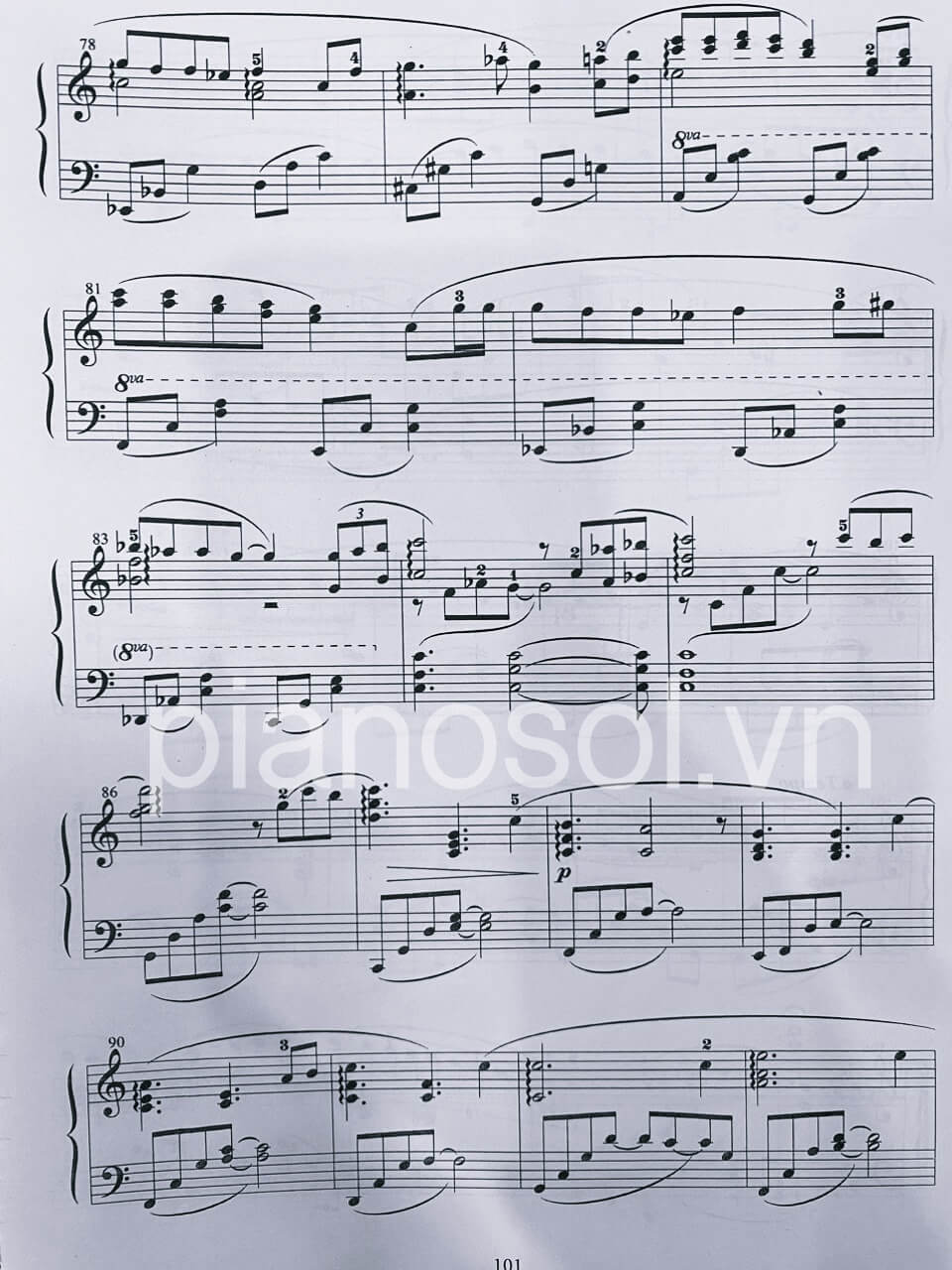 Sheet Piano One Summer's Day - Spirited Away | 8 trang