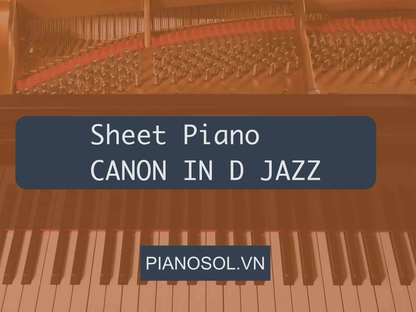 SHEET PIANO – CANON IN D JAZZ