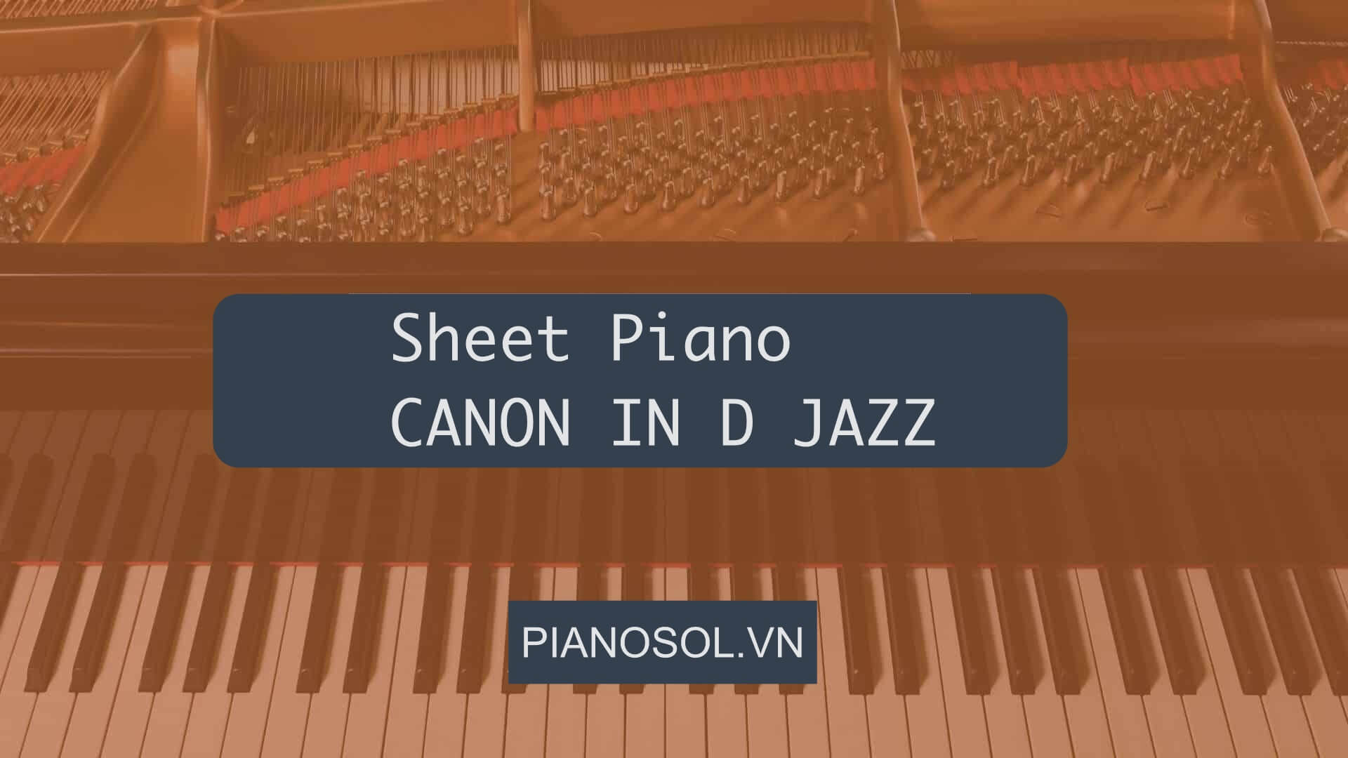 Sheet Piano CANON in D Jazz