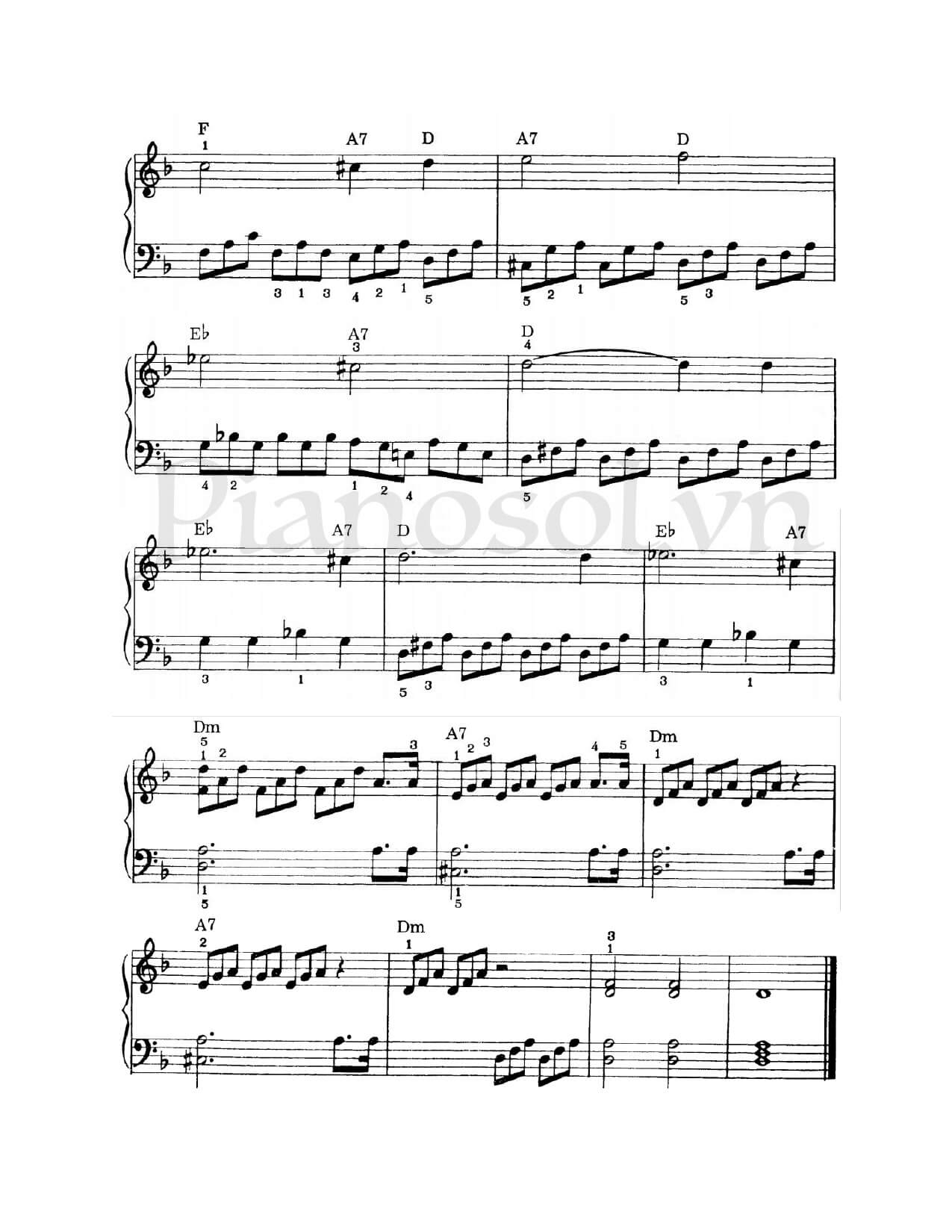 Sheet piano SONATA ÁNH TRĂNG 2