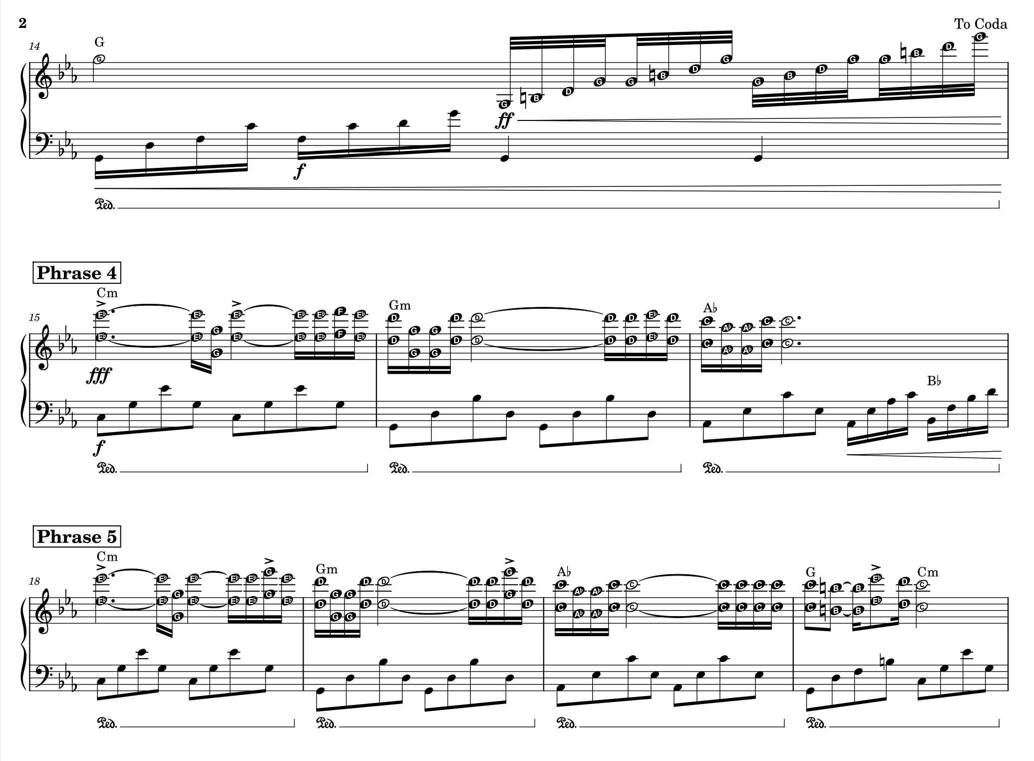 Sheet piano Hungarian Sonata - 2