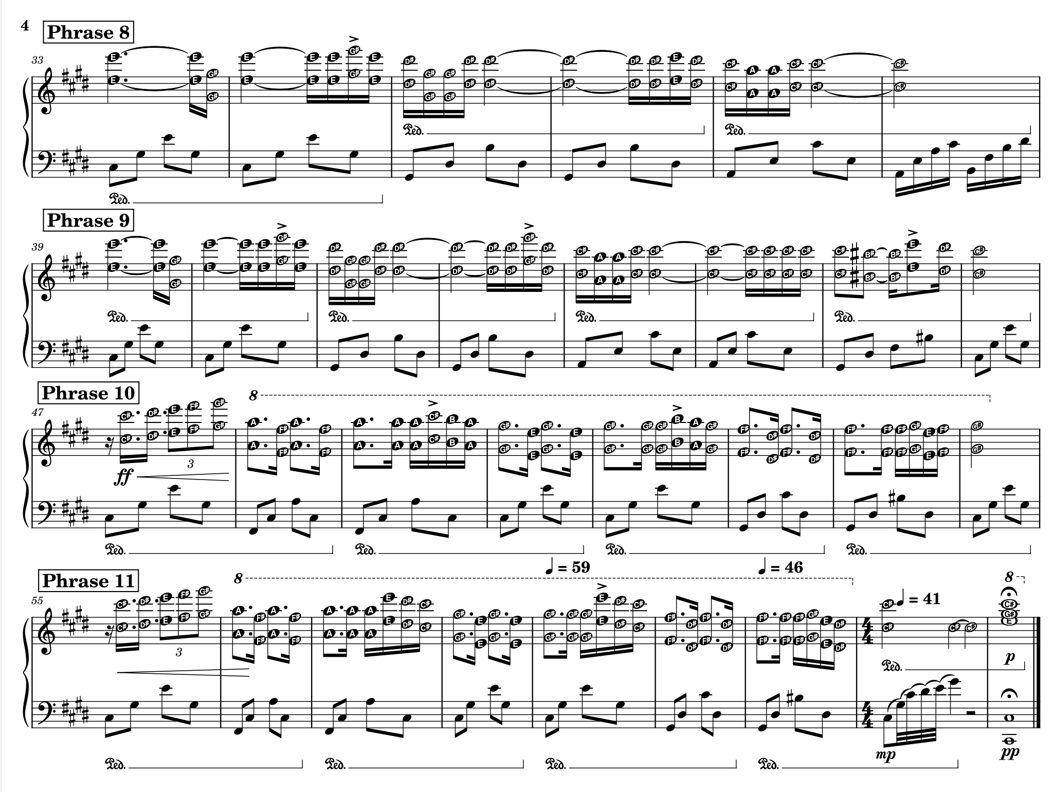 Sheet piano Hungarian Sonata - 3