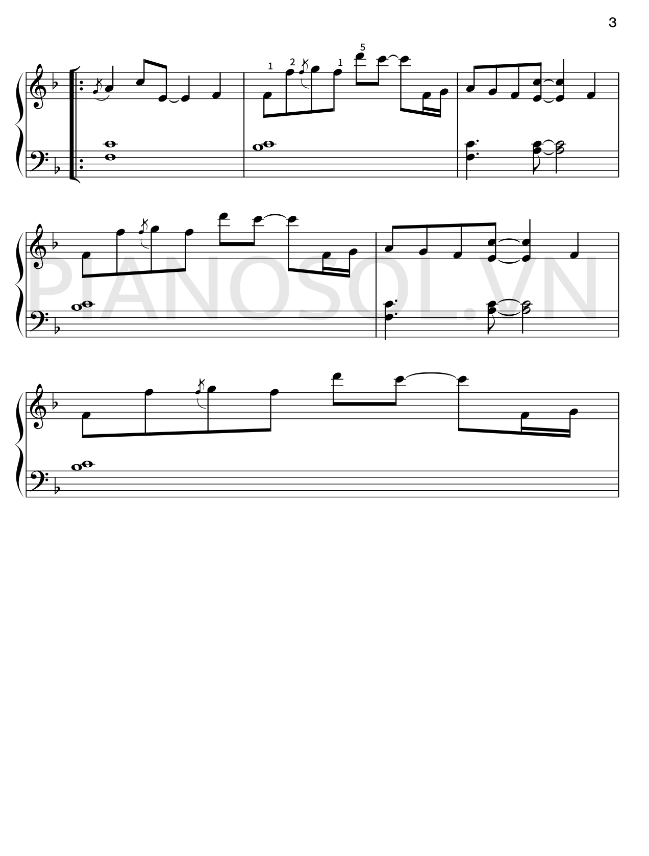 Sheet piano May Be - 3