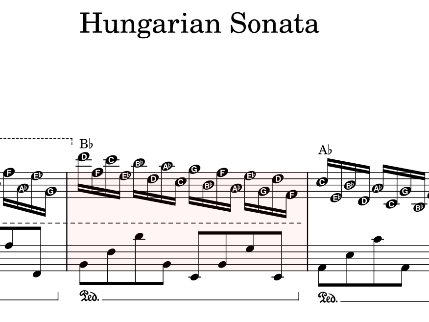 SHEET PIANO HUNGARIAN SONATA – RICHARD CLAYERMAN