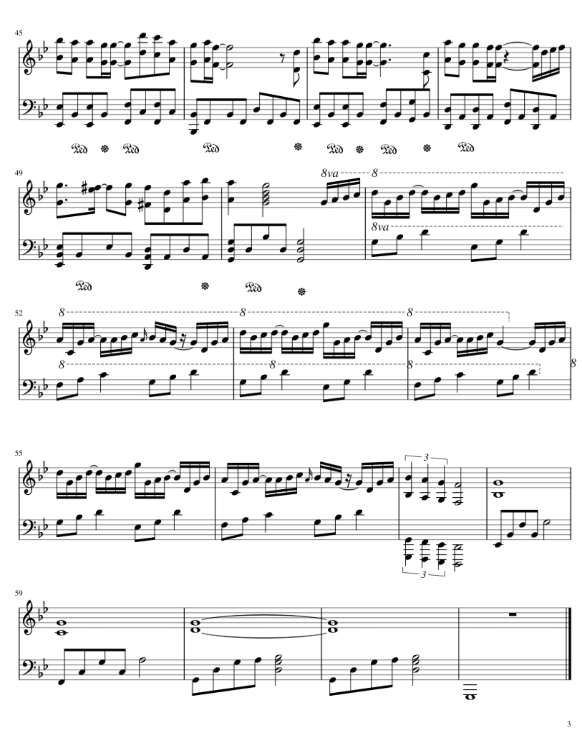 Sheet piano Spring Time - 3