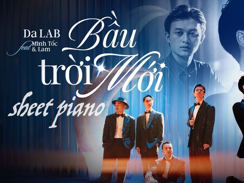 SHEET PIANO BẦU TRỜI MỚI – DA LAB, MINH TỐC & LAM