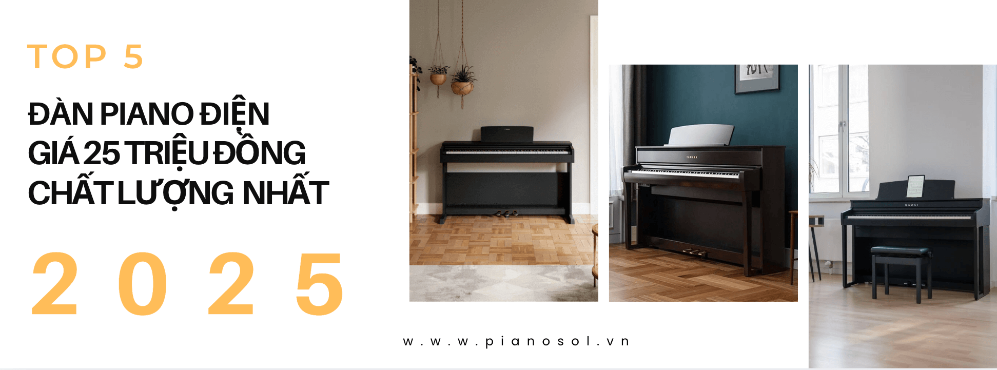 Piano điện giá 25 triệu đồng chất lượng nhất năm 2025