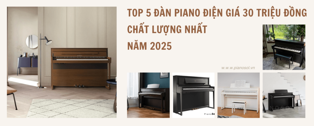 Đàn piano điện giá 30 triệu đồng chất lượng nhất năm 2025