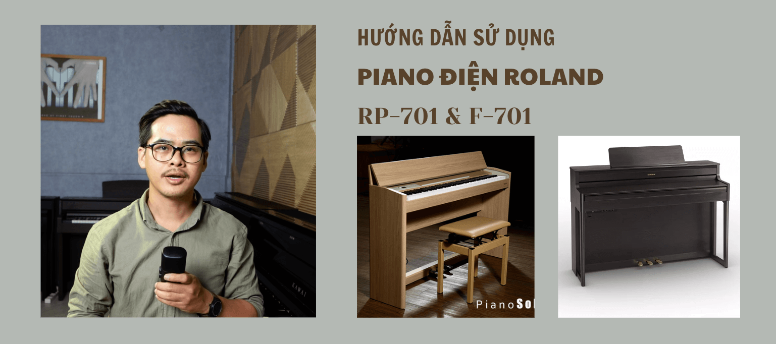 Hướng dẫn sử dụng piano điện Roland RP701, F701