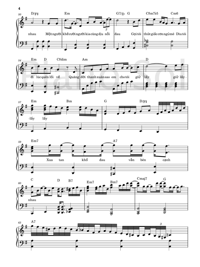 Sheet piano PHÉP MÀU - Minh Tốc | Free Download