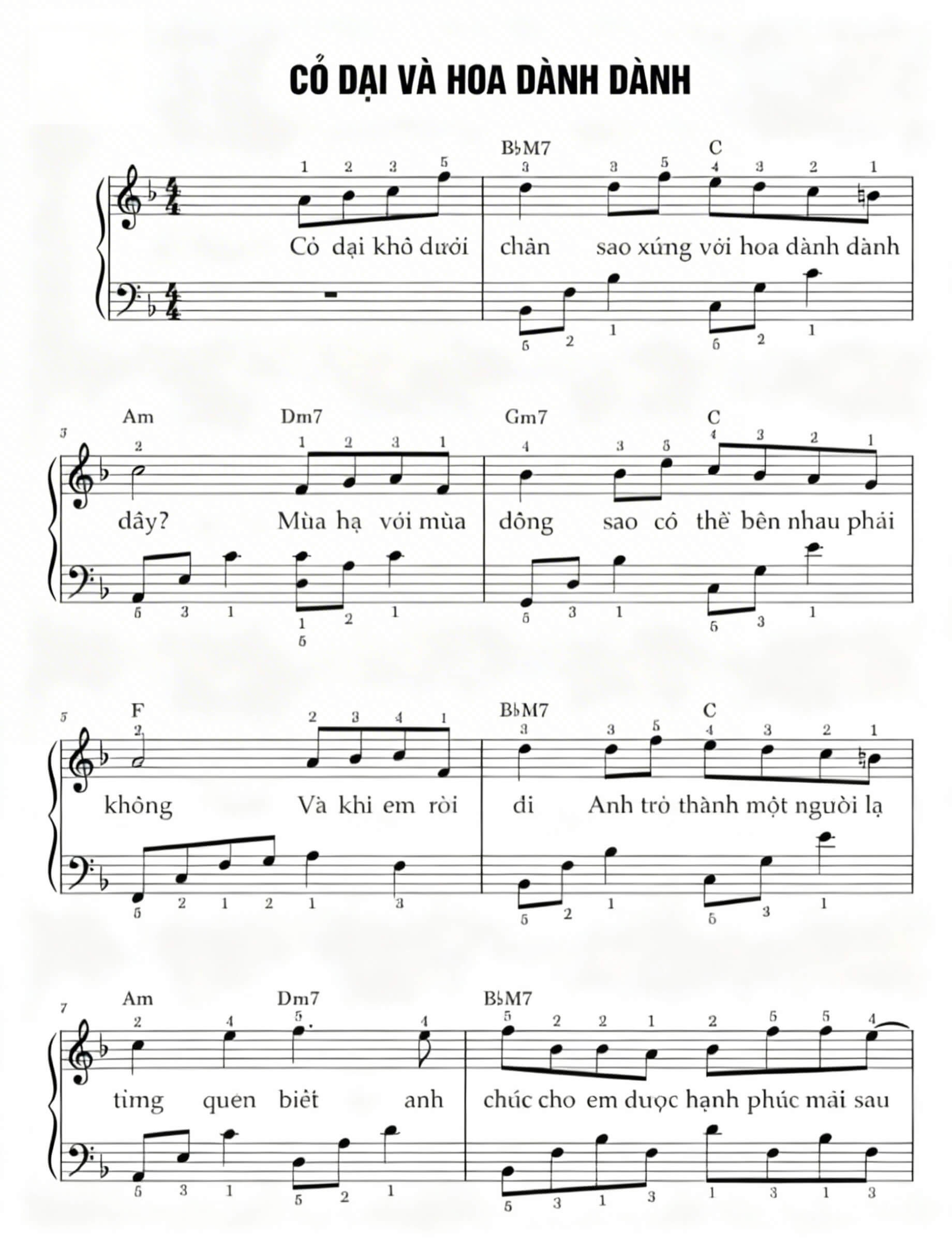 Cỏ dại và hoa dành danh 1