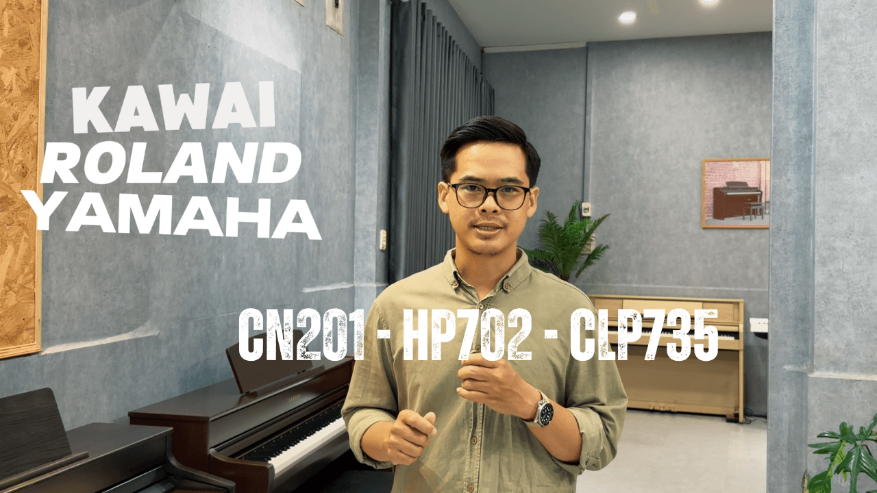 So sánh piano điện Kawai CN201 - Yamaha CLP735 - Roland HP702